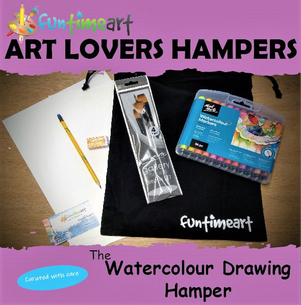 Art Lovers Watercolour Draw Hamper