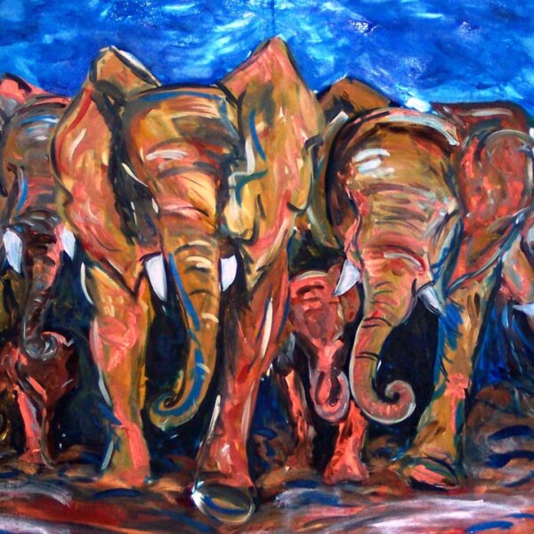 IMPASTO ART - Elephants Run (Single Evening Session)